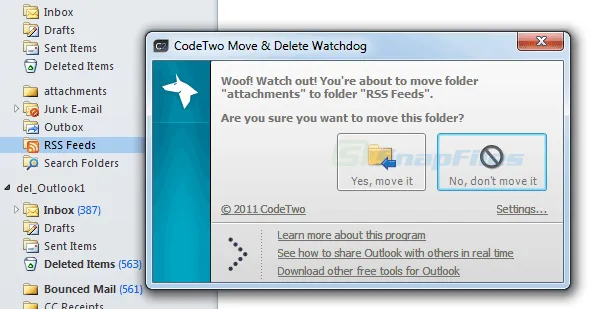 CodeTwo Move and Delete Watchdog Captura de tela 1