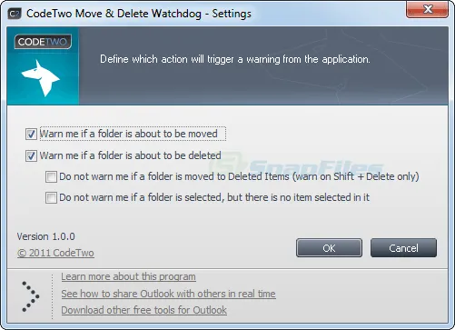 CodeTwo Move and Delete Watchdog Captura de tela 2