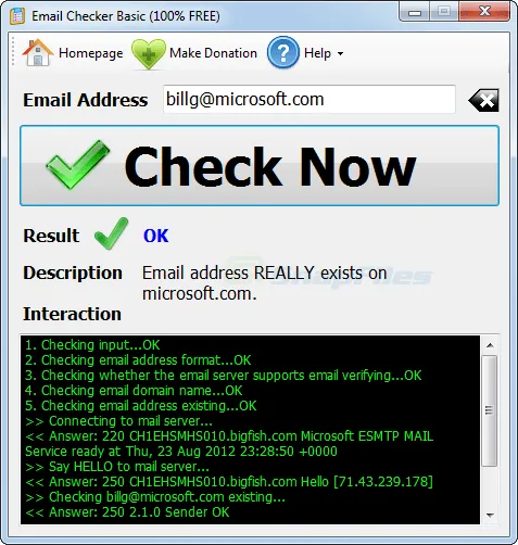 Email Checker Basic Captura de tela 1