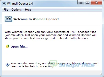 Winmail Opener Captura de tela 1