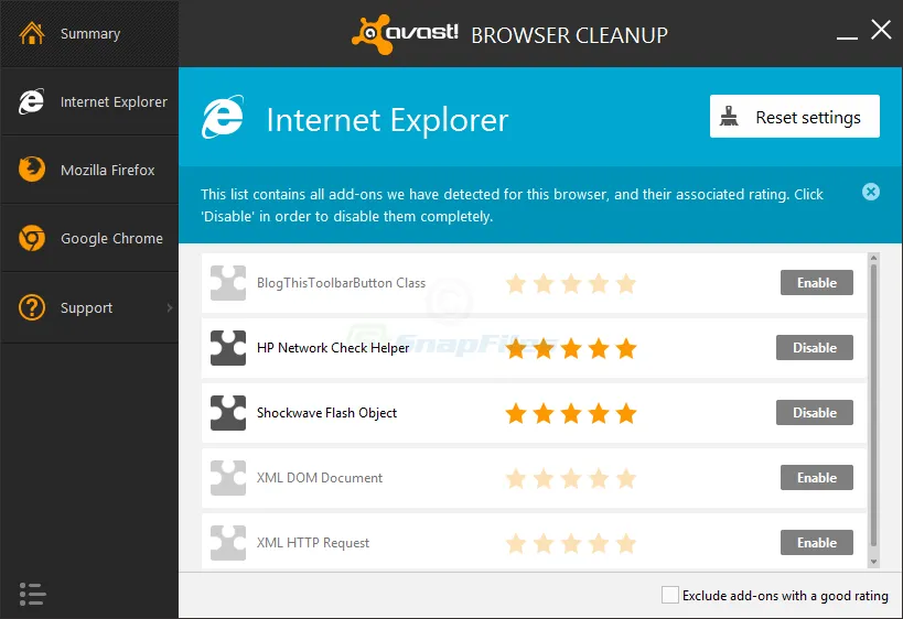 Avast Browser Cleanup Tool Captura de tela 2