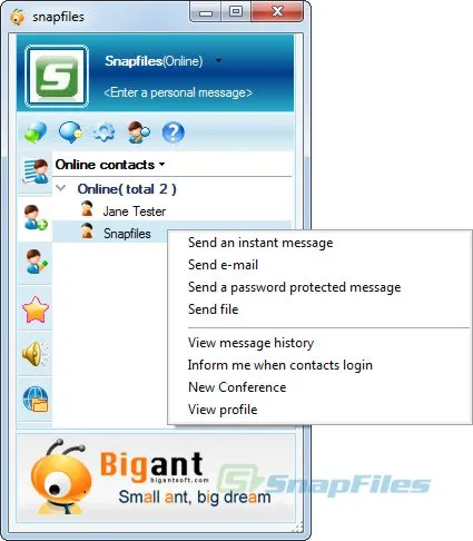 BigAnt Office Messenger Captura de tela 1