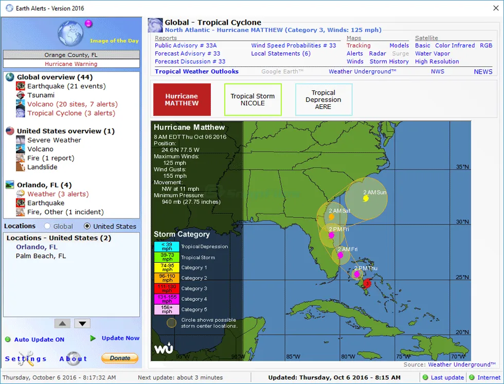 Earth Alerts Captura de tela 1