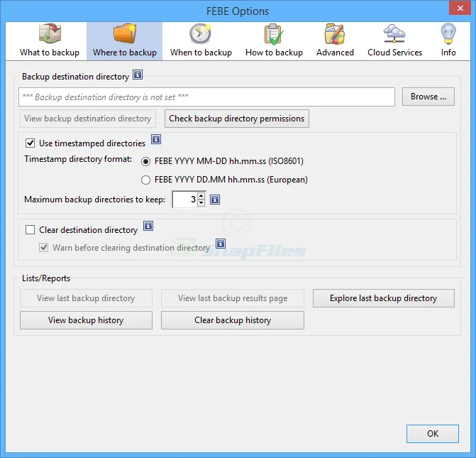 Firefox Extension Backup (FEBE) Captura de tela 2