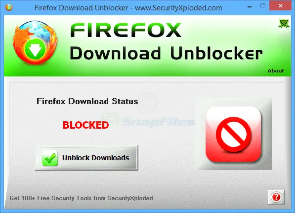 Firefox Download Unblocker Captura de tela 1