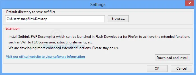 Flash Downloader for Firefox Captura de tela 2