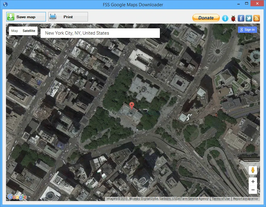 FSS Google Maps Downloader Captura de tela 2