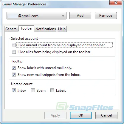 Gmail Manager Captura de tela 2