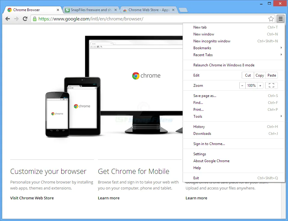 Google Chrome Captura de tela 1