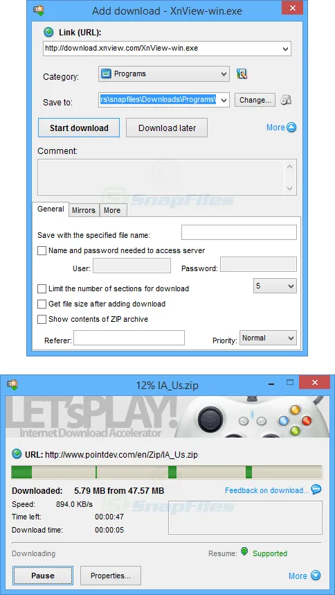 Internet Download Accelerator Free Captura de tela 2