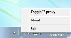 IE Proxy Toggle Captura de tela 1