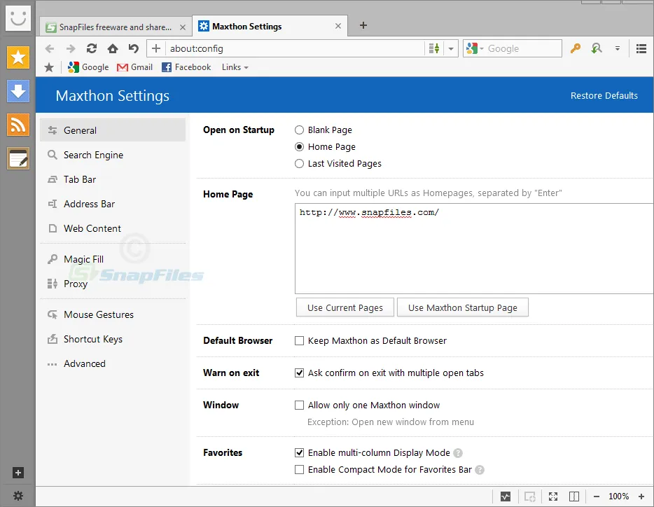 Maxthon Captura de tela 2