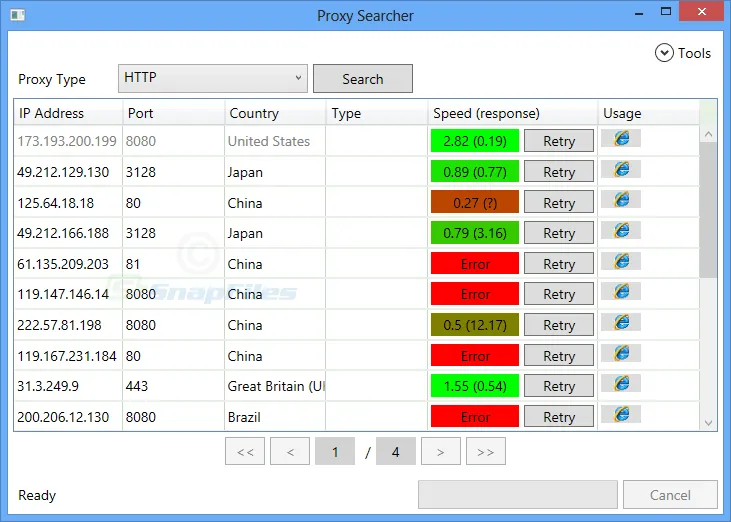 Burds Proxy Searcher Captura de tela 1