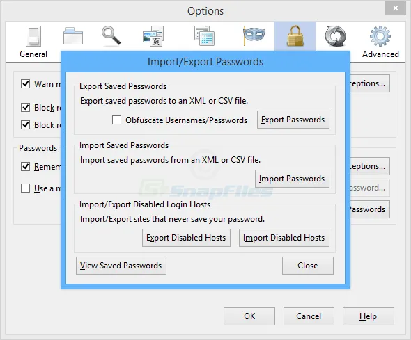 Firefox Password Exporter Captura de tela 1