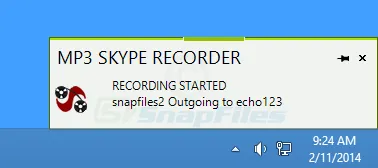 MP3 Skype Recorder Captura de tela 2