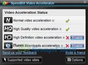 SPEEDbit Video Accelerator Captura de tela 1