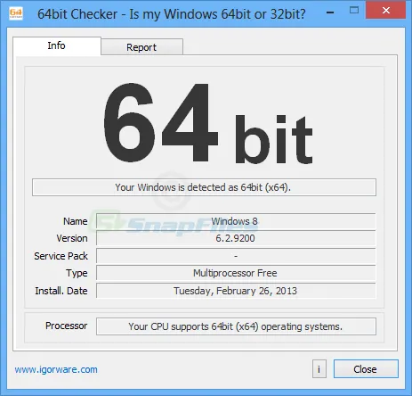 64bit Checker Captura de tela 1