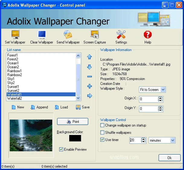 Adolix Wallpaper Changer Captura de tela 1