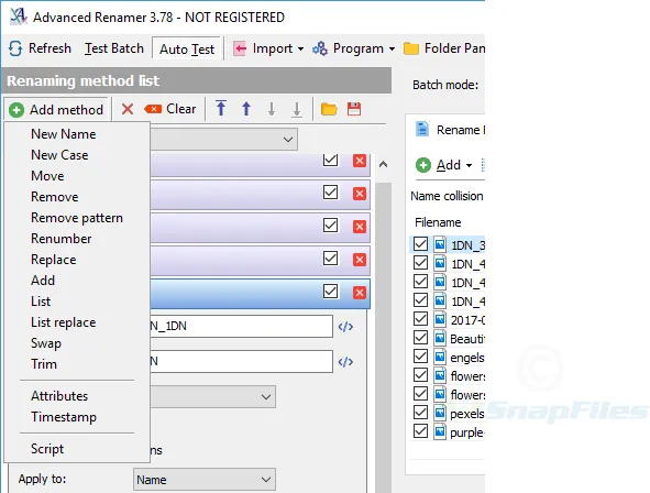 Advanced Renamer Captura de tela 2