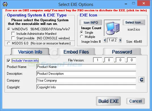 Advanced BAT to EXE Converter Captura de tela 2