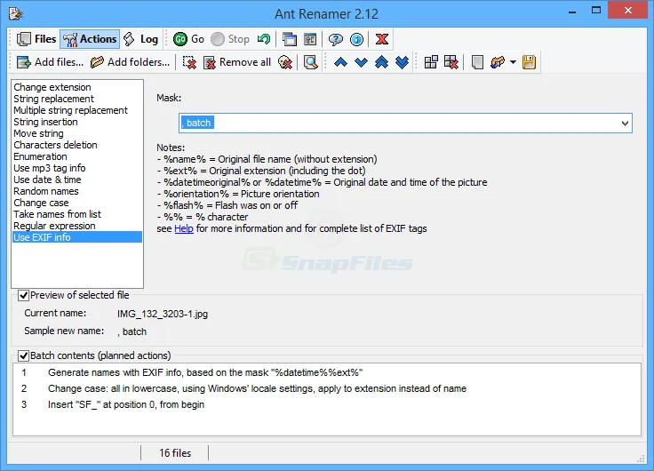 Ant Renamer Captura de tela 2