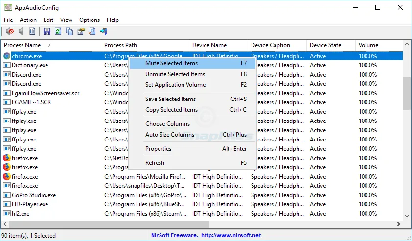 AppAudioConfig Captura de tela 1