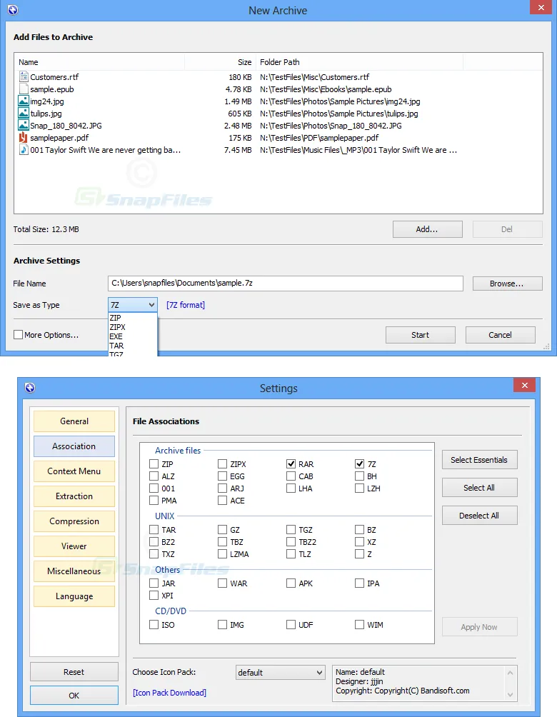 Bandizip Captura de tela 2