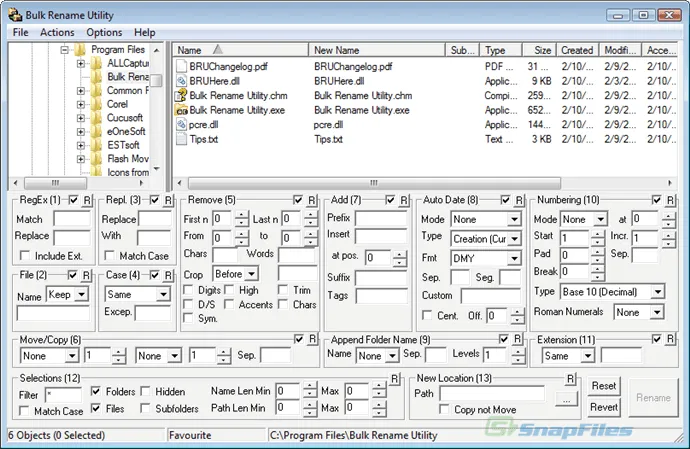 Bulk Rename Utility Captura de tela 1