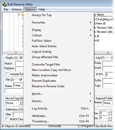 Bulk Rename Utility Captura de tela 2