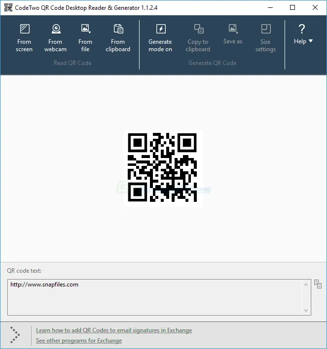 CodeTwo QR Code Desktop Reader and Generator Captura de tela 1