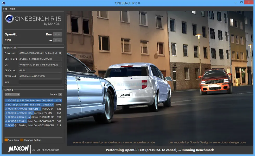 MAXON CINEBENCH Captura de tela 1