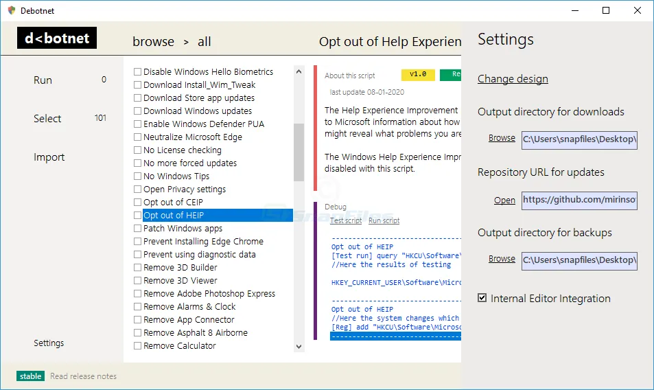 Debotnet Captura de tela 2