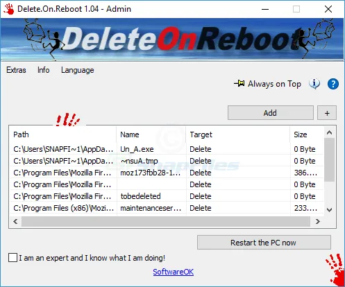 Delete.On.Reboot Captura de tela 1