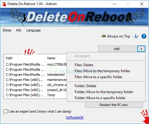 Delete.On.Reboot Captura de tela 2