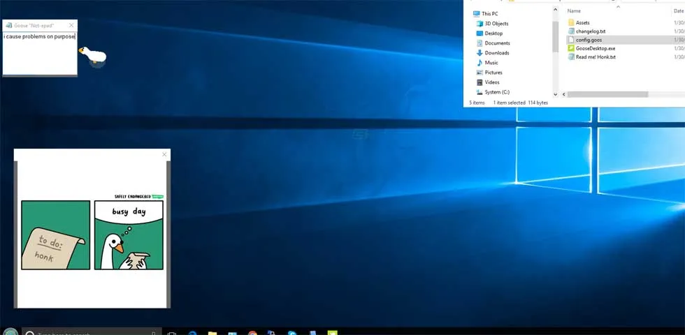 Desktop Goose Captura de tela 1