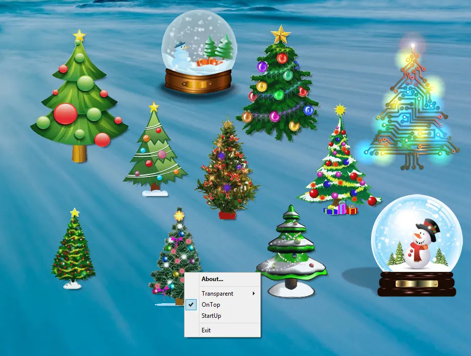 Desktop Christmas Trees Captura de tela 1