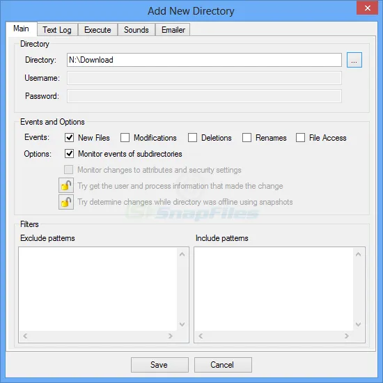 Directory Monitor Captura de tela 2