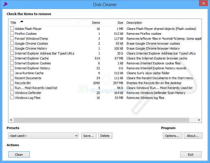 Disk Cleaner Captura de tela 1