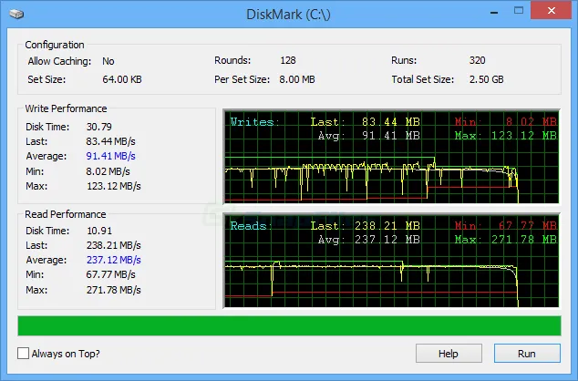 DiskMark Captura de tela 1