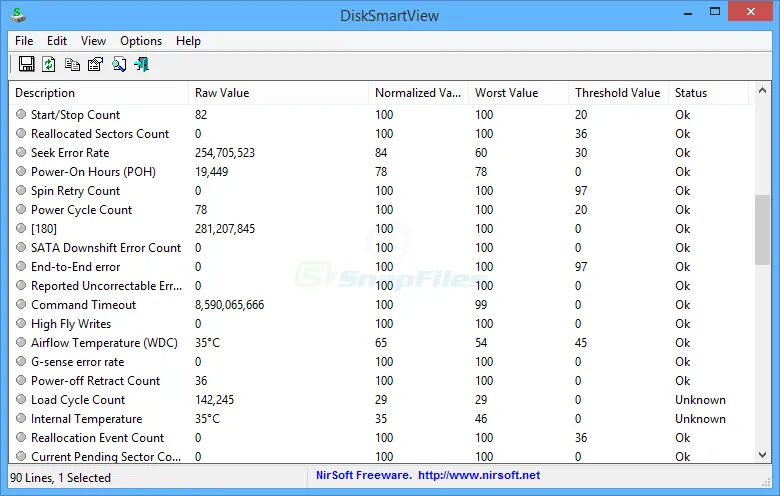 DiskSmartView Captura de tela 1