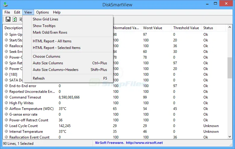 DiskSmartView Captura de tela 2