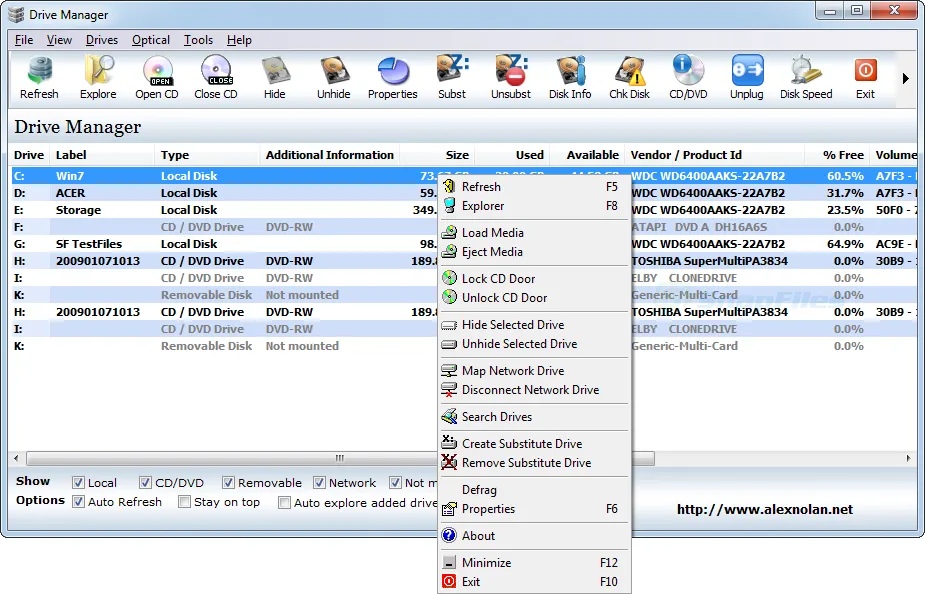 Drive Manager Captura de tela 1