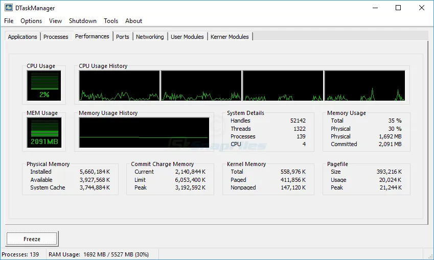 DTaskManager Captura de tela 2