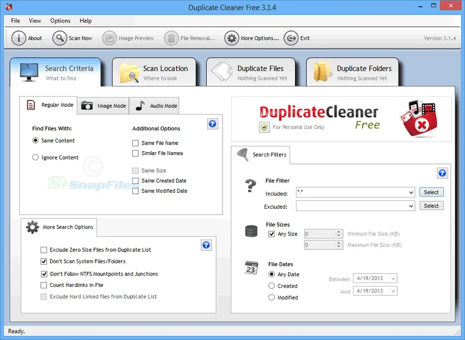 Duplicate Cleaner Free Captura de tela 1