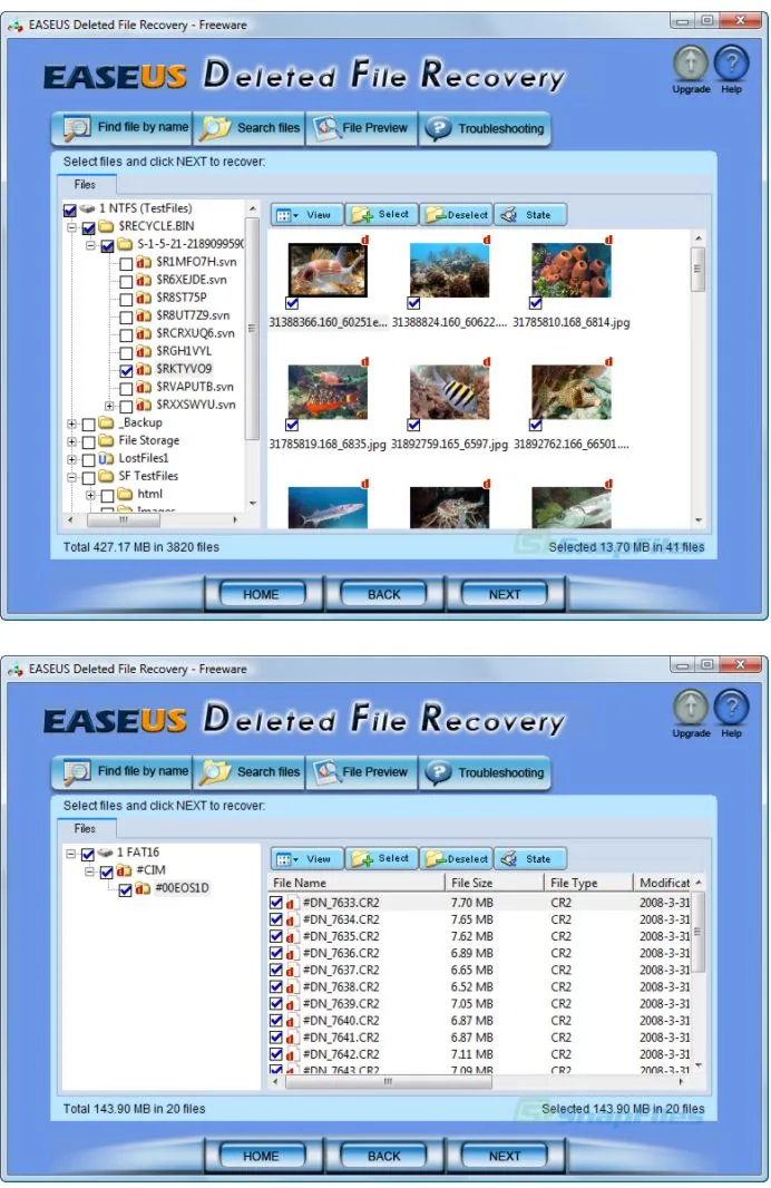 EaseUS Deleted File Recovery Captura de tela 2