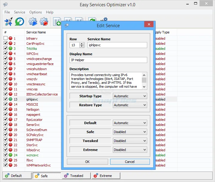 Easy Service Optimizer Captura de tela 2