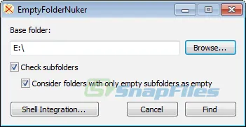 Empty Folder Nuker Captura de tela 2