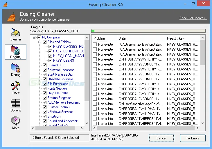 Eusing Cleaner Captura de tela 2