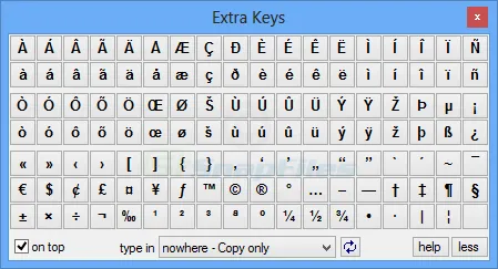 Extra Keys Captura de tela 2