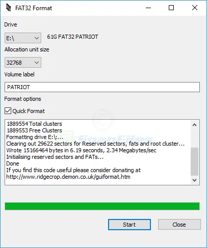 Fat32 Format Captura de tela 2